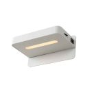 Applique murale moderne blanche, Atkin, 5W, 2700K LED, avec interrupteur