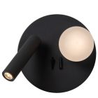 Lampe de chevet moderne noir, Matiz, 3,5W, 3000K LED, avec interrupteur