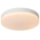 Plafonnier salle de bain en plastique blanc, Biskit, 36W, 2700K LED, IP44