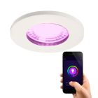 Spot encastré connecté blanc moderne, Jule, IP65, 4,5W, RGBW