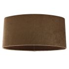 40 cm abat-jour en velours marron ovale, Rody