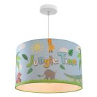 Suspension pour enfants bleue en tissu, Jungle Time