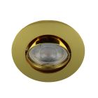 Mini spot encastrable doré en aluminium, Lenx