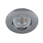 Mini spot encastrable chromé en aluminium, Rosi