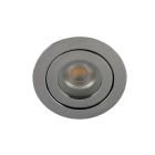 Spot encastré salle de bain chromé en aluminium, Dorx, IP44