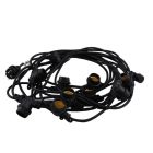 Guirlande guinguette, 10 meter, 10 culots