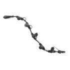 Câble de distribution noir de 0,5 m, avec 5 sorties