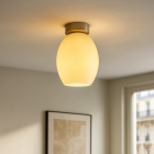 Plafonnier chromé design, Giulio