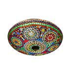 Lampe plafond orientale multicolore mosaïque, Louay