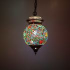 Suspension orientale multicolore mosaïque, Nisrin
