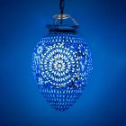 Suspension orientale bleue mosaïque, Isa