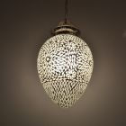 Suspension orientale blanche mosaïque, Isa