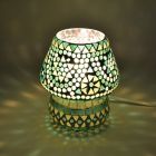 Lampe de table orientale verte mosaïque, Rachel