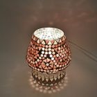 Lampe de table orientale violette mosaïque, Rachel