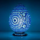Lampe de table orientale bleue mosaïque, Lara
