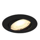 Spot encastré noir en aluminium, Rudo