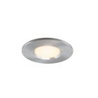 Mini spot encastrable en aluminium argenté, Philomena, 1,5W, 3000K LED, IP44