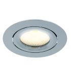 Spot encastré chromé avec 12V transformateur, Wimke, 5W, 2700K LED, IP44