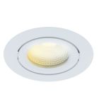 Spot encastré en aluminium blanc, Wimke, 5W, dim to warm LED, IP44