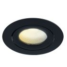 Spot encastré en aluminium noir, Wimke, 5W, dim to warm LED, IP44