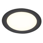 Downlight en aluminium noir, Umbriel, 12W, 4000K LED, IP44