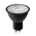 Ampoule LED GU10 gradable Antonie, noir, 3W, 4000K