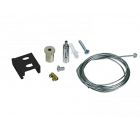 Kit de suspension pour éclairage sur rail triphasé, 5 mètres, noir, Pro