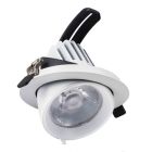 Downlight en aluminium blanc, Shanaya, 30W, white switch LED