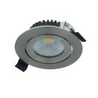 Downlight argenté en aluminium, Wimke, 5W, dim to warm LED, IP44