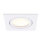 Spot encastré en aluminium blanc, Laom, 6W, 2700K LED, IP22