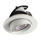 Downlight blanc en aluminium, Anjuli, 15W, white switch LED