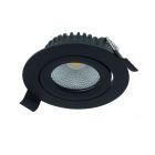 Downlight noir en aluminium, Wimke, 5W, RGBW LED, IP54