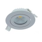 Downlight blanc en aluminium, Wimke, 5W, RGBW LED, IP54