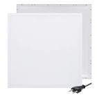 Panneau LED 62x62 - 30W - interrupteur blanc - UGR<19 - rétroéclairé