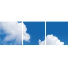 Impression photo de nuages - lot de 3 plaques acryliques avec impression, pour panneaux LED 60x60 cm