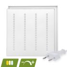 Panneau LED à persiennes 60x60 - 30W - interrupteur blanc - dimmable - UGR <16