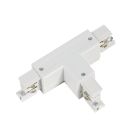 Connecteur en forme de T pour éclairage sur rail triphasé, gauche 2, blanc, Pro