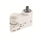 Adaptateur de suspension pour éclairage sur rail triphasé, blanc, Pro