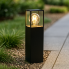 Luminaire extérieur noir moderne, Sanel, IP44