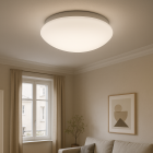 Plafonnier blanc en plastique, Sirano