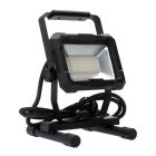Lampe de chantier noire en aluminium, Branko, 30W, 4000K LED, IP65