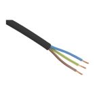 5 mètres Cordon domestique VMVL 3 x 1,0 mm, noir