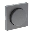 Plaque centrale Q-Link S-Line avec gradateur à bouton, noir / anthracite