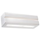 Applique up and down en verre blanche, Emmaly