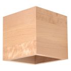 Applique up and down en bois marronne, Andro