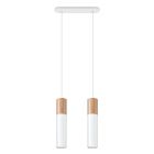 Suspension en aluminium marronne, Francesca