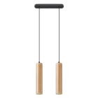 Suspension en bois marronne, Francina