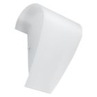 Applique murale en verre blanche, Matias