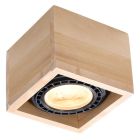 Spot en saillie en bois marron, Alfons