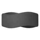 Applique up and down en aluminium noire, Keely